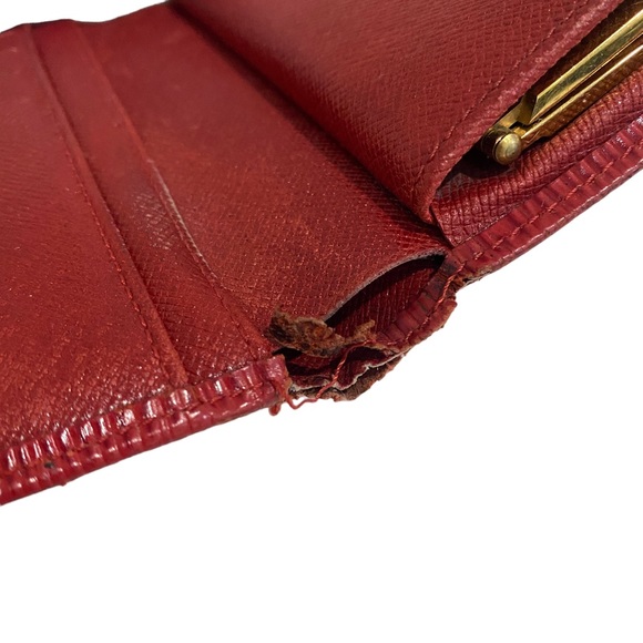 LV LOUIS VUITTON Gamaguchi Wallet Epi Leather - red - leather - - Picture 14 of 17